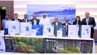 Sajed Jassim Mohammed Sulaiman (centre), Vice-Chairman & Managing Director of Digital Innovation; C V Rappai (third right), Director & CEO, Digital Innovations; Girish Bapat (fourth right), Director — South & West Asia, Blueair; T R Ganesh (fourth left), 