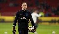  England’s Jack Butland warms up before the match Action Images via Reuters/John Sibley
