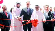 H E Dr Mohammad bin Saleh Al Sada (second right) Minister of Energy and Industry; Sheikh Jassim bin Hamad bin Jabor Al Thani (second left),  Chairman of the Board, Qatar Islamic Bank; Anoud Ponpant La Fange (centre), CEO of Nexans-France; and Eric Chevall