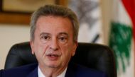 Lebanon's Central Bank Governor Riad Salameh speaks during an interview with Reuters in Beirut, Lebanon March 16, 2018. REUTERS/Mohamed Azakir/File Photo
