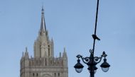 Ministry of Foreign Affairs of Russia main building is seen in Moscow, Russia on March 28, 2018.  Sefa Karacan - Anadolu
