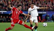 Sevilla's Wissam Ben Yedder in action with Bayern Munich's Mats Hummels REUTERS/Sergio Perez