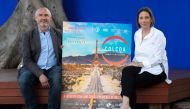 COLCOA Executive Producer and Programmer Francois Truffart (L) and COLCOA Deputy Director Anouchka Van Riel attend the announcement of the 22nd Edition Program of COLCOA French Film Festival, on April 3, 2018, in Beverly Hills, California. / AFP / VALERIE