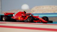 Ferrari’s Kimi Raikkonen in action during practice REUTERS/Hamad I Mohammed