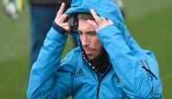 Real Madrid's Spanish defender Sergio Ramos attends a training session at Valdebebas Sport City in Madrid on April 10, 2018 on the eve of the UEFA Champions League quarter-final second leg football match against Juventus. / AFP / GABRIEL BOUYS