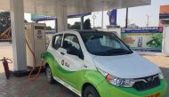 Indian ride-hailing company Ola, is seen at an electric vehicle charging station in Nagpur, India. Reuters/Aditi Shah/Files
