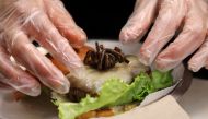 A tarantula burger is prepared at Bull City Burger and Brewery in celebration of Exotic Meat Month in Durham, North Carolina, U.S. April 16, 2018.  Reuters/Jim Urquhart