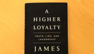 A copy of 'A Higher Loyalty' by former FBI director James Comey is seen in New York City, April 13, 2018. Reuters / Soren Larson