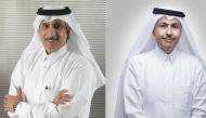 Sheikh Abdulla bin Mohammed bin Saud Al Thani (left), Chairman of Ooredoo; and Sheikh Saud bin Nasser Al Thani, Group Chief Executive Officer of Ooredoo.