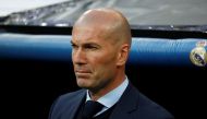 Real Madrid coach Zinedine Zidane. REUTERS/Juan Medina
