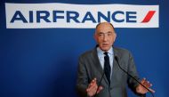 Jean-Marc Janaillac, Chief Executive Officer of Air France-KLM Group, attends a news conference in Paris, France, May 4, 2018. Reuters/Charles Platiau