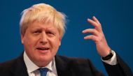 File photo of Britain's Secretary of State for Foreign and Commonwealth Affairs Boris Johnson addressing the Conservative Party conference in Manchester, October 3, 2017. REUTERS/Hannah McKay