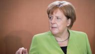German Chancellor Angela Merkel arrives for the weekly cabinet meeting at the Chancellery in Berlin on May 9, 2018. / AFP / Odd ANDERSEN