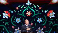 Turkish President Recep Tayyip Erdogan delivers a speech during a mass opening of the Foundation Week and restoration of 250 works completed in seven districts via live stream ceremony at the Bestepe Culture and Convention Center in Ankara, Turkey on May 