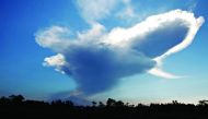 A view of Mount Merapi following an eruption as seen from Donoharjo village, near Yogyakarta, on the island of Java, Indonesia May 11, 2018. Reuters/Dwi Oblo