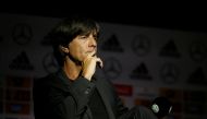 Germany coach Joachim Loew during the press conference REUTERS/Leon Kuegeler
