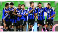 Al Sailiya players celebrate after scoring during a QNB Stars League match in this file photo.