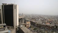 A view of the central business district is seen from a rooftop in Lagos, Nigeria, February 10, 2016.  Reuters / Akintunde Akinleye