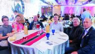 General Manager of Holiday Villa Hotel & Residence Doha, Joey Chen, with ambassadors and embassy representatives during the celebrations.