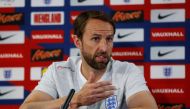 England manager Gareth Southgate during the press conference. Reuters/Carl Recine
