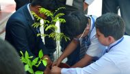 The participants at the Environment Awareness Campaign on the occasion of World Environment Day.