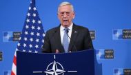 U.S. Defense Secretary Jim mattis attends a press conference within the NATO Defense Ministers Meeting at NATO headquarters in Brussels, Belgium on June 8, 2018. ( Dursun Aydemir - Anadolu Agency )	

