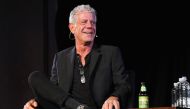 File photo of Chef Anthony Bourdain speaking onstage at New York Society for Ethical Culture in New York City, October 07, 2017. / AFP / GETTY IMAGES NORTH AMERICA / Craig Barritt 