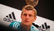  Germany’s Toni Kroos during the press conference REUTERS/Axel Schmidt

