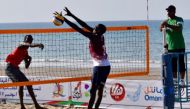 File picture of Qatar Beach Volleyball team in action. 