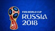 A logo of the FIFA World Cup is seen at the Samara Arena in Samara on June 16, 2018 on the eve of the Russia 2018 World Cup Group E football match between Costa Rica and Serbia. / AFP / Fabrice COFFRINI 