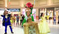 Artistes perform during the Eid celebrations at Hyatt Plaza. 