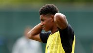 England's Marcus Rashford during training REUTERS/Lee Smith
