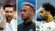 Lionel Messi, Neymar, Mohamed Salah 