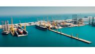 An aerial view of NDSQ’s Erhama Bin Jaber Al Jalahma Shipyard.