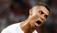 FILE PHOTO: Soccer Football - World Cup - Round of 16 - Uruguay vs Portugal - Fisht Stadium, Sochi, Russia - June 30, 2018 Portugal's Cristiano Ronaldo reacts REUTERS/Murad Sezer/File Photo