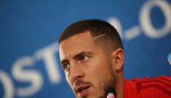 Belgium's Eden Hazard during the press conference REUTERS/Marko Djurica