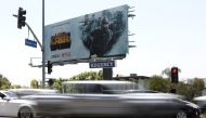A billboard is pictured on the Sunset Strip in Los Angeles, California, U.S., June 28, 2018. Picture taken June 28, 2018. Reuters/Mario Anzuoni

