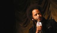 Director Boots Riley speaks during the Film Independent at LACMA Presents Screening and Q&A of 
