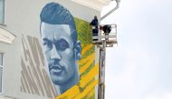 Mural of Brazil's Neymar (REUTERS/John Sibley)
