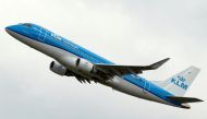 File photo: A KLM commercial passenger jet takes off in Colomiers near Toulouse, France, October 19, 2017. Reuters/Regis Duvignau