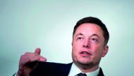 Elon Musk, CEO of SpaceX and Tesla, speaks during the International Space Station Research and Development Conference at the Omni Shoreham Hotel in Washington, on July 19, 2017. AFP / Brendan Smialowski