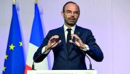 French Prime minister Edouard Philippe addresses the closing speech of the Conference des Territoires meeting in Paris on July 12, 2018 in Paris. AFP / Bertrand GUAY

