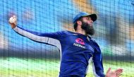England's Moeen Ali during nets. Action Images via Reuters/Ed Sykes