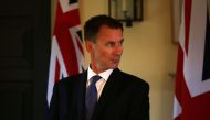 Britain's Foreign Secretary Jeremy Hunt gives a press conference at the Royal Botanic Garden in Edinburgh, Scotland July 20, 2018. (David Cheskin/ Reuters)