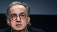 Sergio Marchionne, gives a speech during the presentation of the new Alfa Romeo Sauber Formula One Team car at the Alfa Romeo Historical Museum in Arese, near Milan on December 2, 2017.  AFP / Marco Bertorello