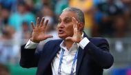 Brazil coach Tite gestures during the match (REUTERS/Michael Dalder/File Photo)