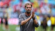  Liverpool Coach Jurgen Klopp applauds the fans after the second half of an International Champions Cup soccer match between Liverpool and the Borussia Dortmund at Bank of America Stadium. (Jim Dedmon-USA TODAY Sports)
