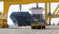 A ship decks at Hamad port in Doha,  Qatar,  June 14, 2017.  Reuters/Naseem Zeitoon