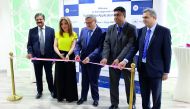 Ambassador of Turkey to Qatar, Fikret Ozer, with other officials during the opening of VFS Global visa application  centre after expansion in Al Matar Street. 