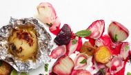 Foil-Roasted Beets and Vidalia Onions With Butter, Lime and Sea Salt. (Photo by Renee Comet)